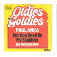 PAUL ANKA - Put your head on my shoulder